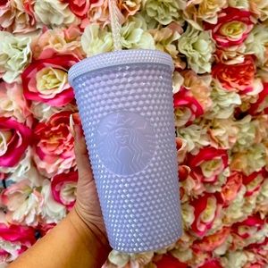 🤍NEW🤍Starbucks Holiday Grande Icy White Lilac Studded Tumbler